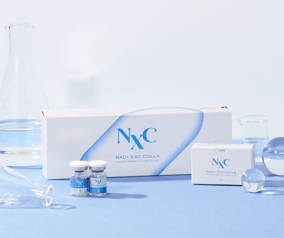 NXC NAD+ Szérum Exoszóma+PDRN+Kollagén+Peptid tartalommal professzionális használatra 1 doboz 5+5 ampulla 